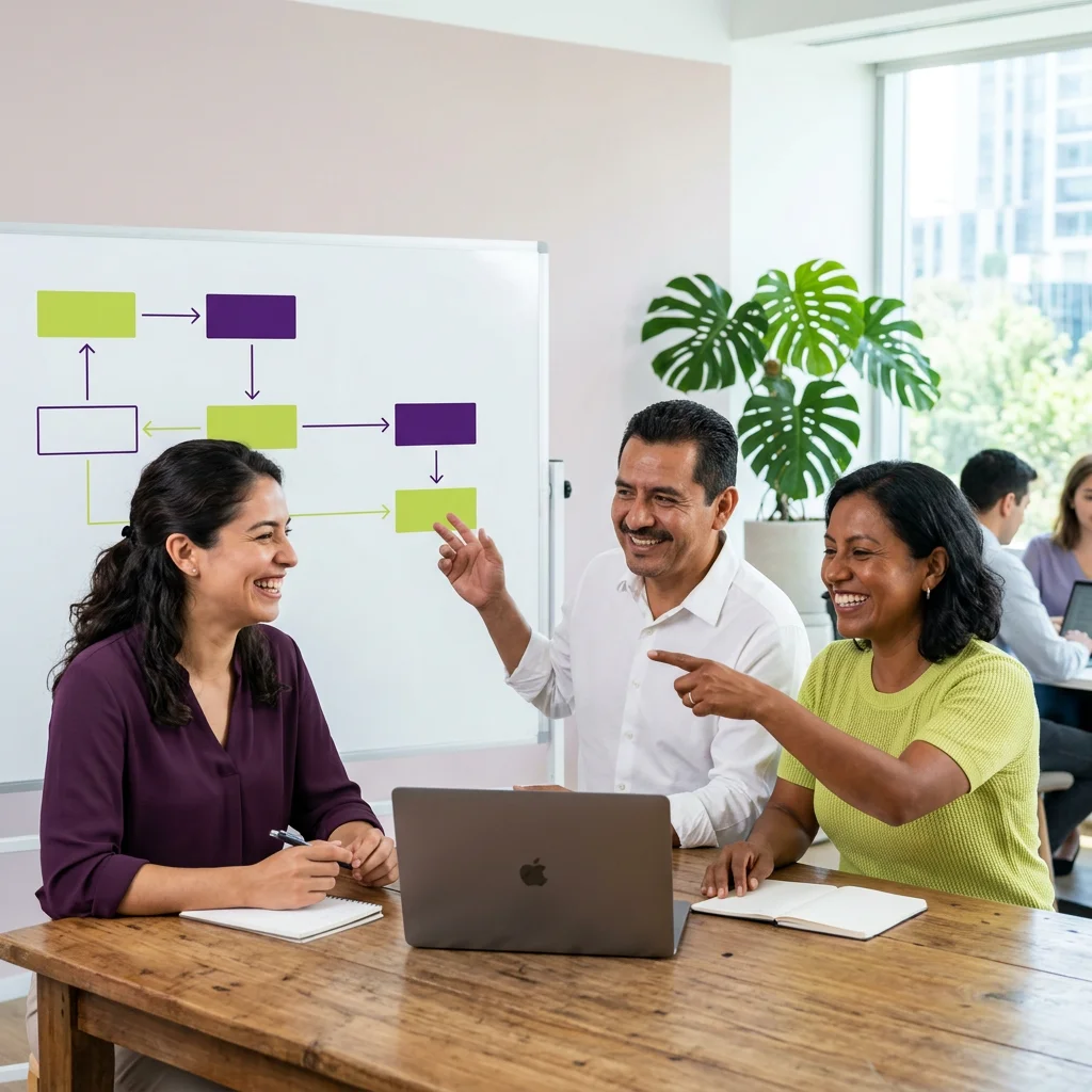 Equipo construyendo procesos diferentes